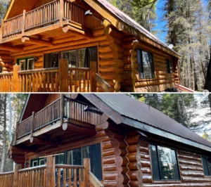 Arrowhead Colorado Project 2 - Log Home Restoration by Pencil Log Pros.