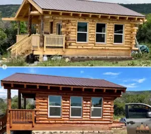 Cimmaron, Colorado Log Home Restoration by Pencil Log Pros