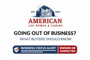 American Log Homes and Cabins going out of business? Update — company status, deposits, dissolution news