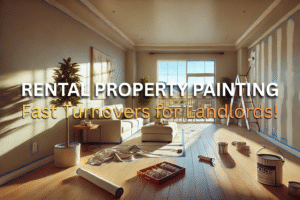 Rental property painting and drywall repair in progress to speed up turnovers for landlords in Mesa County and the Grand Valley.