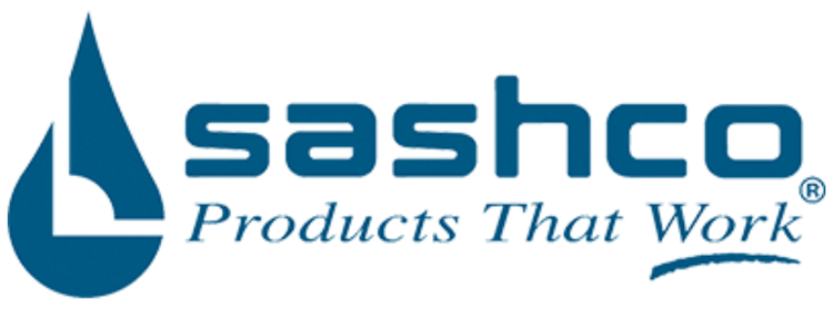 Sashco logo, our trusted vendor for log home stains, chinking, and sealants in Colorado